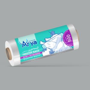 Arya Freezer Bags Roll, 500 Pieces